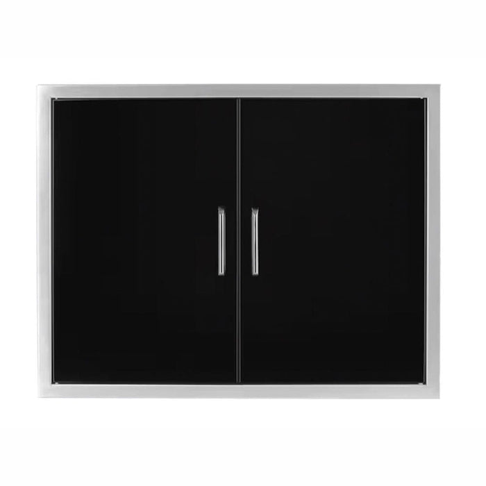 Wildfire 38" X 24" Double Access Black Stainless Steel Door - CulinaryProfis