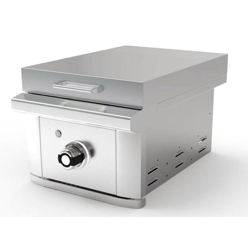 Wildfire Ranch PRO 15" Built - In Stainless Steel Side Griddle (1 Burner) - CulinaryProfis