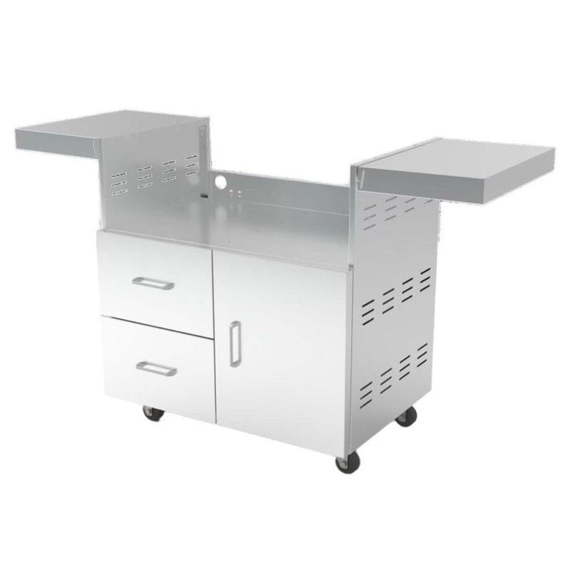 Wildfire Ranch PRO 30" Black 304 Stainless Steel Grill Cart - WFCART30 - BSS - CulinaryProfis