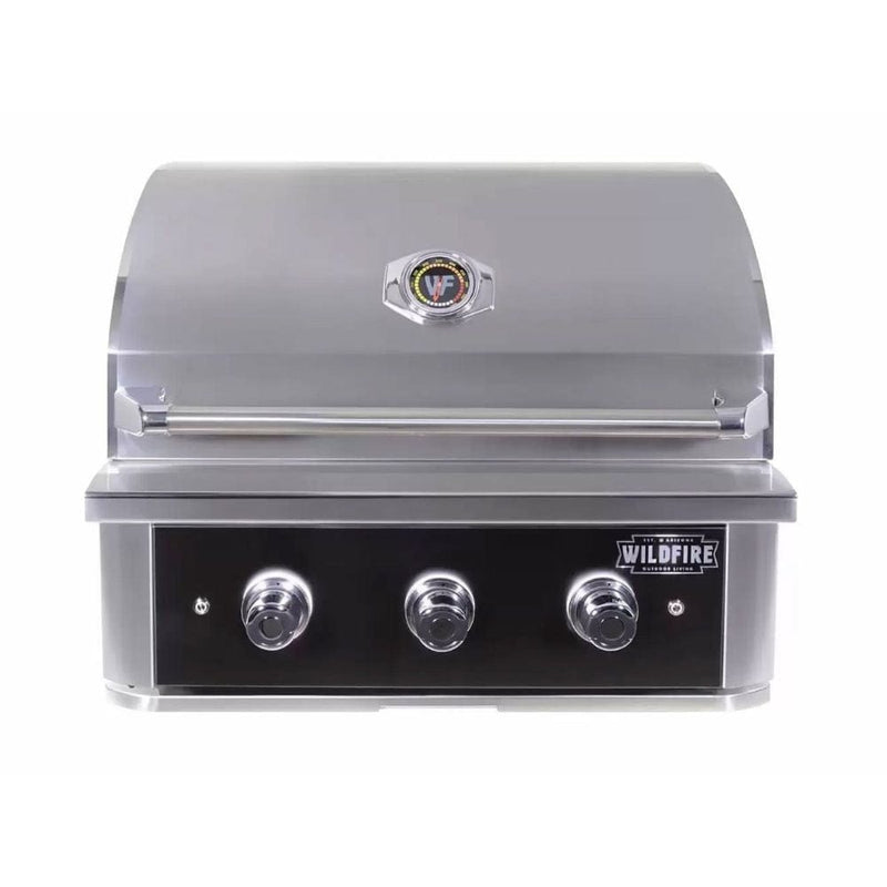 Wildfire Ranch PRO 30" Built - In Black 304 Stainless Steel Gas Grill (2 Burner) - CulinaryProfis
