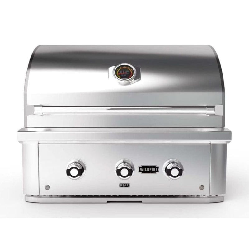 Wildfire Ranch PRO 30" Built - In Black 304 Stainless Steel Gas Grill (2 Burner) - CulinaryProfis
