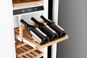 24" Three Zone Built-In Wine Refrigerator Column - Black Stainless Steel Induction Hardware