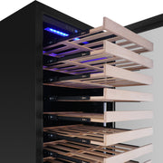 Upright Single Zone Large Wine Cooler With Low-E Glass Door KingsBottle.com