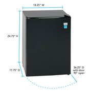 Avanti 2.4 cu. ft. Compact Refrigerator Avanti Products, LLC