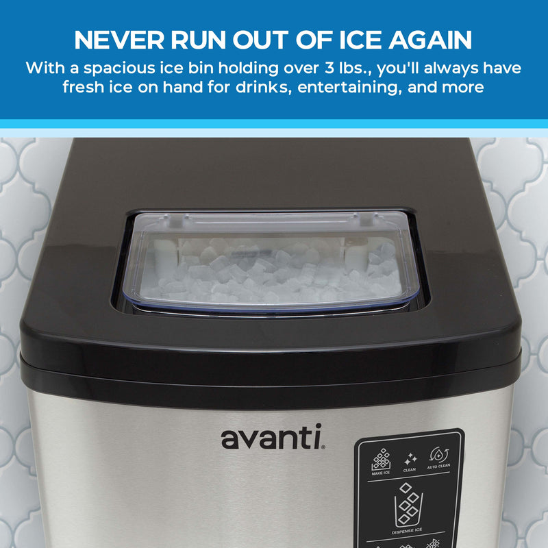 Avanti Digital Nugget Ice Maker with Dispenser Avanti Products, LLC