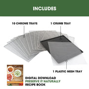 Excalibur 10 Tray Select Digital Dehydrator, in Stainless Steel Excalibur